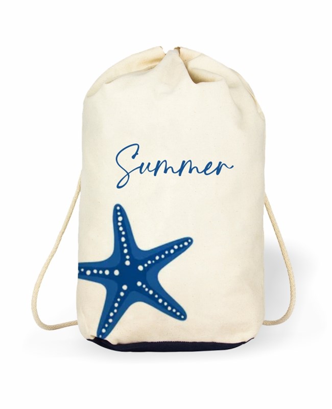 Ham Kordon Gabardin Plaj Sırt Çantası